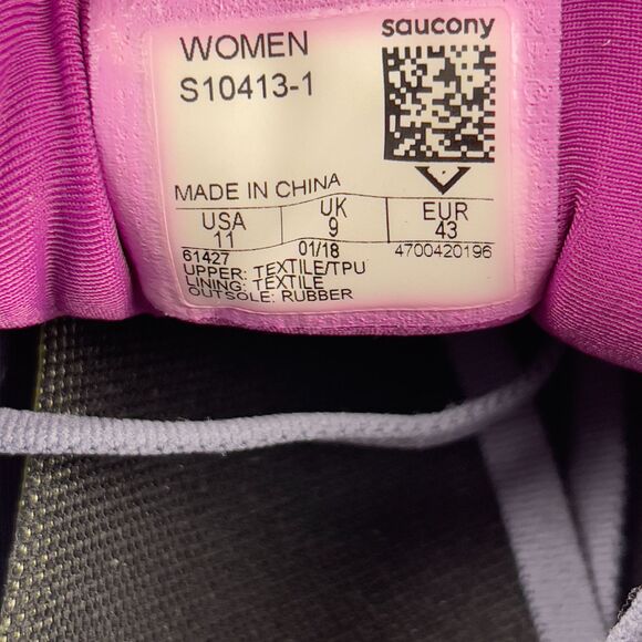 Saucony Womens Size 11 Triumph ISO 4 Everun S10413-1 Blue/Pink Running Shoes - Picture 8 of 8